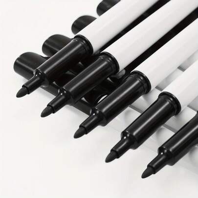 90 Black Whiteboard Markers Dry Erase Markers Fine Tip Bulk White Board Markers Dry Erase For School, Office, Home, Work On White Board & Calendar, Refrigerator