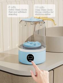 GENAI Portable Washing Machine, USB Rechargeable Compact Travel Washing Machine, 2 Modes Mini Washer, Deep Cleaning For Underwear, Baby Clothes And Socks, Ideal For Apartment, Dorm Use