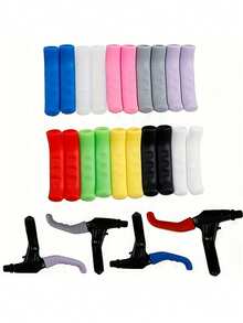 2 Juegos de Cubiertas de Silicona para Palancas de Freno de Bicicletas de Montaña - Antideslizantes y Amortiguadoras, Adecuadas para Bicicletas de Carretera y BMX - Multicolor - Ver 8