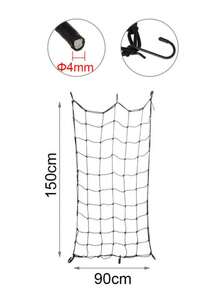 1 件通用网状货物网、摩托车后架行李网、SUV 车顶架货物网、头盔网、自行车存放行李网 - 黑色 - 查看 6