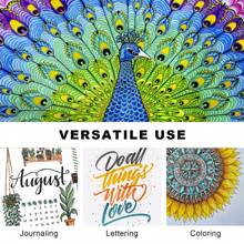 24 Pcs Double-Ended Brush Marker Pens, Fine Point & Brush Tip, Suitable For Coloring Books, Bullet Journals For Kids And Adults, Back To School Supplies, High Quality - Birthday Gift - Christmas Gift - Easter Gift - Valentine's Day Gift - Halloween Gift - Perfect Gift