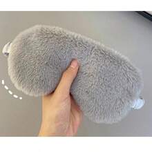 1 件毛绒眼罩，办公室和学校午睡遮光眼罩，旅行用品，送给家人、同事和朋友的礼物