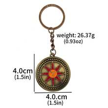 Llavero de metal del Caballero del Sol Solaire del juego Dark Souls, llavero de personajes de caballero guerrero, colgante para bolso, props de cosplay, llavero para fans, accesorios de coche, regalo, decoración de mochila - Burdeos - Ver 8