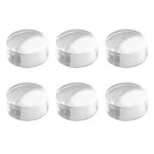 GSHLLO 6 Pcs Clear Silicone Nail Stamper Heads Jelly Nail Art Stamper Head French Tip Nail Stamping Head Nail Stamp Replacement Heads Nail Art Manicure Tools - as pic - View 1
