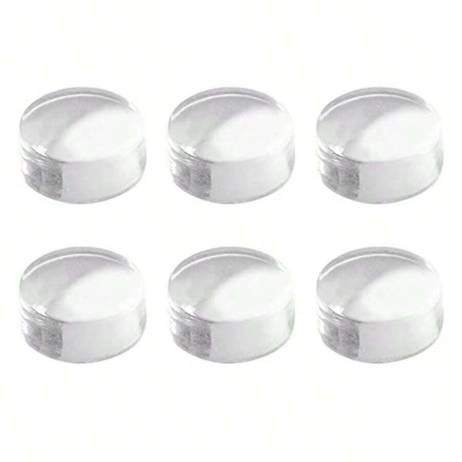 GSHLLO 6 Pcs Clear Silicone Nail Stamper Heads Jelly Nail Art Stamper Head French Tip Nail Stamping Head Nail Stamp Replacement Heads Nail Art Manicure Tools - as pic - View 1