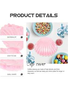 1/2/4 صندوق هدايا من الصدف البلاستيكي، صندوق حلوى من الصدف، صندوق مجوهرات صغير متعدد الاستخدامات، صندوق حلوى وصندوق خاتم، حامل عرض المجوهرات، مناسب للزفاف وحفلات الحمام والأعياد وحفلات الأطفاد والحفلات ذات الموضوع الهاواي (متوفر ب- 4 ألوان: وردي، أبيض، أزرق، ذهبي) - متعدد الألوان - مشاهدة 9