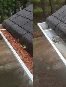 1pc Stainless Steel Gutter Guards, Drain Filter Strainer, Anti-Clogging Roof Gutter Protection System, Downspout Debris Blockage Preventer, Metal Rainwater Flow Filter For Gutters-Random Style