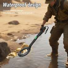 Upgraded Professional Waterproof Metal Detector, High Precision Portable Underground Treasure Hunting Equipment, Intelligent Security Scanning Device + Outdoor Archaeology Multifunction Set (Batteries Not Included)