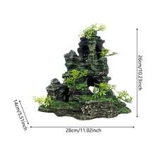 大型山景鱼缸装饰不褪色鱼缸装饰适用于家庭办公室鱼缸装饰 - 彩色 - 查看 5