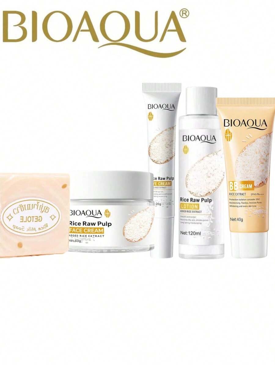 Bioaqua Hyaluronic Rice Facial Routine Kit - طقم الأرز - مشاهدة 1