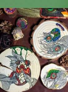 Small Wood Slices Creative Student Materials, Dry Tree Branches, Linden Wood, Decoration, Round Wood Slice, Polished Natural Wood Piece, Preschool Handcraft DIY Decor, Carving, Painting, Halloween, Christmas