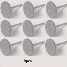 Brocas de diamante hipoalergênicas para unhas, 1/2/5/9 peças, discos de polimento para pedicure, remoção de calos, esfoliante de pele morta, lixa elétrica para pés, haste de 20 mm para uso em salão de beleza