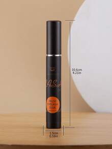 2pcs Black & Transparent Eyelash Glue 6ml, Super Strong Hold Long-Lasting Lash Adhesive, Gentle & Non-Irritating For Sensitive Eyes, Suitable For Cluster & Strip False Eyelashes DIY - Black and White - View 11