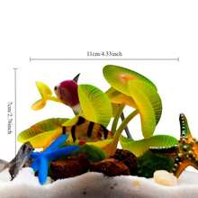 人造水族箱植物及配件、模拟水下装饰、水族箱装饰品、玻璃容器装饰、批发水族箱用品 - 黃色 - 查看 2