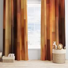 2pcs Stylish 3D Curtains Colorful Design Sense, Printed Life Blackout Curtains For Privacy Bedroom, Living Room, Kitchen And Various Rooms, Good Choice For Various Festivals, Machine Washable, Easy Care