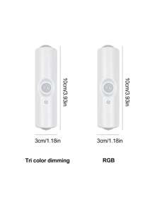 1pc Motion Sensor Night Light, Magnetic Wall Lamp, Detachable Lighting Can Be Stuck On Wall, With Lens, Illumination From Top And Bottom, Rechargeable USB LED Light Stick For Wireless Stairs, Indoor Wood Wall Closet Corridor Staircase