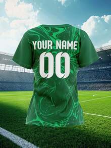 2025 Customized Sports Jersey, Summer New Casual Outdoor Training Sports Single Top Short Sleeve Women's Sports Team Club Training Gym Jersey Top With Front And Back Printed Name And Number, Breathable And Comfortable For Daily Casual, Party, White Undershirt - Multicolor - View 8