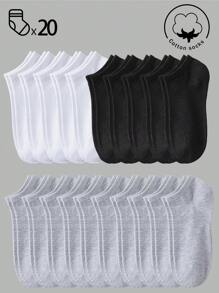 30/20/15/10/5/3/1 Par de Calcetines de Algodón para Mujer, Calcetines Invisibles, Calcetines Cortos, Calcetines Blancos, Calcetines Grises, Calcetines Negros, Calcetines de Mujer, Calcetines Lindos, Calcetines para Niñas, Aptos para Otoño/Invierno/Primavera/Verano, Detalles de Malla Transpirable, Diseño de Orificio Guía Transpirable, Absorción de Humedad, Suaves y Lisos, Adecuados para Diversas Vacaciones, Deportes, Ocio, Negocios y Otros Usos Diarios, Se Pueden Usar Todo el Año, Las Combinaciones de Colores son Aleatorias.