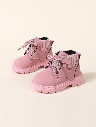 1 Paar Kinderstiefel, Herbst/Winter Neue Kinderschuhe, Mädchen/Jungen Weiche Sohle Knöchelstiefel