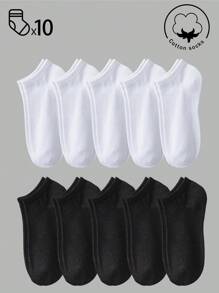 30/20/15/10/5/3/1 Par de Calcetines de Algodón para Mujer, Calcetines Invisibles, Calcetines Cortos, Calcetines Blancos, Calcetines Grises, Calcetines Negros, Calcetines de Mujer, Calcetines Lindos, Calcetines para Niñas, Aptos para Otoño/Invierno/Primavera/Verano, Detalles de Malla Transpirable, Diseño de Orificio Guía Transpirable, Absorción de Humedad, Suaves y Lisos, Adecuados para Diversas Vacaciones, Deportes, Ocio, Negocios y Otros Usos Diarios, Se Pueden Usar Todo el Año, Las Combinaciones de Colores son Aleatorias.