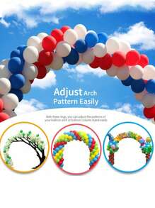 50pcs Decorative Balloon Rings Buckles, Balloon Arch Buckles, Clip Connector For Balloons,Christmas