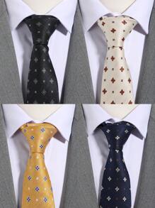 1pc Men's Fashion Floral Jacquard Pattern Necktie, Suitable For Suit, Formal Attire, Business, Wedding, Casual Occasions Men Necktie