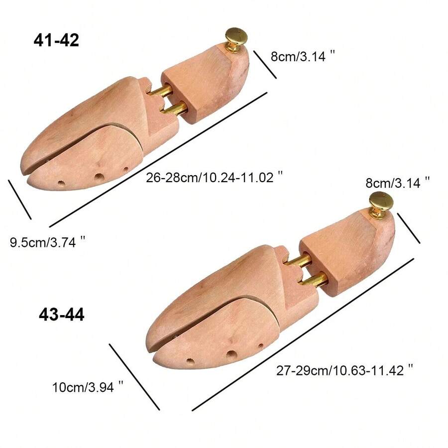 Jogold 1 Pair UK 8-10 Wood Men's Shoe Stretcher Prevents Creases And Maintains Shape