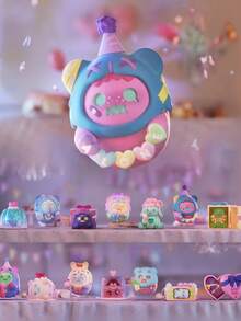 1 件风格随机动漫小雕像餐厅主题玩具，PVC 和 ABS 材质，可爱的桌面装饰人物，完美的万圣节家庭礼物，因其独特的设计而深受喜爱 - 紫色 - 查看 8