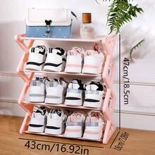 简易鞋架家用门口多层鞋柜室内鞋子收纳神器加厚省空间储物架 - 彩色 - 查看 13