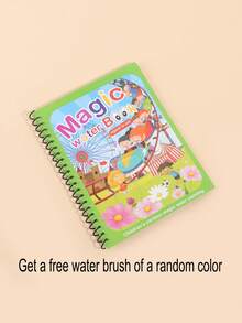 Reusable Coloring Book, Magic Water Drawing Book Painting Drawing Toys Sensory Early Education Toys For Kids - Multicolor - View 11
