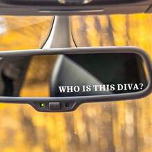 The English Letters "Who Is This Diva" Are Car Stickers, Beautiful Stickers, Car Decoration Stickers, Home Decoration Stickers, Party Decoration Stickers, Cute And Beautiful Car Stickers, Suitable For Most Cars And Car Parts - one-size - View 6