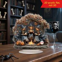 1 pieza Decoración de oficina y hogar de bruja fantástica, regalo único de Halloween, artesanía detallada, accesorios para decorar el hogar en Halloween con ambientación de poción mágica de bruja, casa encantada y fondo de carnaval de terror, decoraciones para eventos festivos, suministros para crear una atmósfera espeluznante