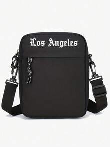 这款时尚黑色牛津布单肩包，配有可调节肩带，大容量休闲斜挎手机包，适合男士使用，饰有骷髅和玫瑰印花，是情人节、万圣节旅行者的理想礼物，也可作为帆布手提包、相机包、万圣节配饰、侧包或旅行包使用。 - 彩色 - 查看 30