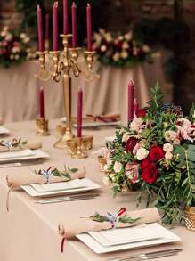 10 件可重复使用的镀金合金餐巾环：边缘光滑，易于清洁，适合婚礼派对庆祝和节日晚宴 - 彩色 - 查看 8