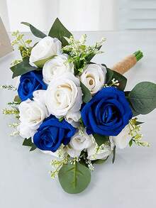 Bó hoa cưới cho phù dâu (1 bó) - Bó hoa cầm tay 20-23 cm, hoa giả dùng trang trí tiệc cưới, lễ kỷ niệm, ngày Valentine. - Nhiều màu - Xem 19
