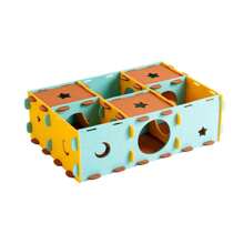 ITANDME Hamster Tunnel Labyrinth Spielzeug, Multi-Kammer Hamster Haus Labyrinth, Interaktives Versteck Mehrfachraum Verstecke & Tunnel Erkundungs Spielzeug, Bereicherung Spielzeug für Hamster, Ratten, Wüstenrennmäuse, Lemminge