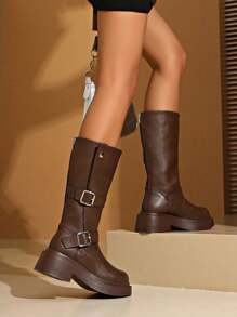 2025 Spring/Autumn New V-Cut Tall Riding Boots For Women, Over-The-Knee, Inner Heightening, Slim Fit Tall Boots