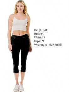 Capri Jeans Skinny Jeggings Denim Capris Pantshalloween