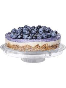 Cake Stand With Dome Cover, 6-In-1 Multi-Purpose Use, Cake Stand With Lid, Serving Platter, Punch Bowl, Desert Platter And More,