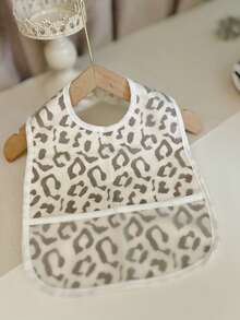 1 件蓝色格子豹纹印花围兜，适合 1-3 岁幼儿，大号防水口水围巾，适合日常使用、外出、用餐 - 彩色 - 查看 13