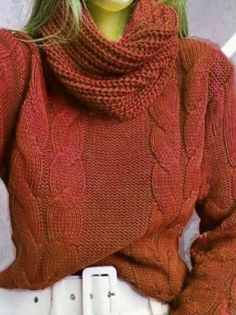 Women Sweaters - Marrón - Ver 1
