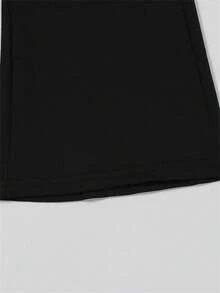 Women's Autumn Long Sleeve Hooded Sweatshirt Set, Zip Design, "Girl" Letter Print, Comfortable Sweatpants, Suitable For Travel And Outdoor, Autumn Casual Outfit - 黑色 - 查看 5