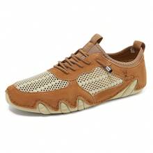 Large Size Hollow Out Men's And Women's Outdoor Casual Summer Breathable Mesh Sports Shoes - Z8808 Brown - View 1