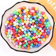 300 piezas/Paquete Cuentas de la Tierra de colores acrílicos DIY Cuentas sueltas Accesorios de joyería hechos a mano Pulsera collar