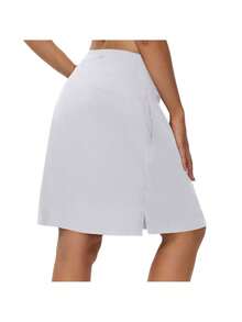 Women's 20" Knee Length Skorts Skirts Athletic Tennis Golf Running Skirts For Women Long Skorts Skirts For Women With Pockets Tennis Skirt Skort - 白色 - 查看 5