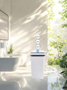 1 件智能传感器自动开/关垃圾桶，12 升，简约家居清洁工具，适用于厨房、餐厅、浴室、办公室，适用于万圣节装饰、秋季装饰、婚礼、神秘盒子、房间装饰、派对礼物 - 彩色 - 查看 8