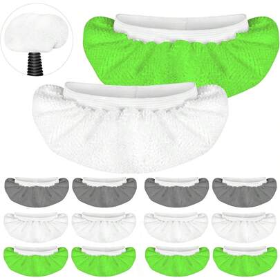 4 件通用超细纤维垫，兼容手持式蒸汽清洁器，适用于 Steam Shot、Wagner Spraytech、McCulloch、Comforday、PurSteam 和其他蒸汽清洁器配件