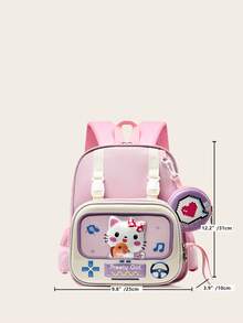 New Cute Cartoon Kids Backpack School Bag Traveling Back To School Backpack Set With Pouch - Multicolor - View 10