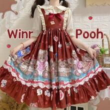 1 chiếc váy liền quần theo chủ đề gấu bông Lolita, trang phục hóa trang phong cách Lolita dễ thương thích hợp cho các bữa tiệc, biểu diễn, ngày lễ, quà tặng ngày lễ tình nhân và trang phục hàng ngày, chỉ mặc váy, trang phục Halloween - Nhiều màu - Xem 3