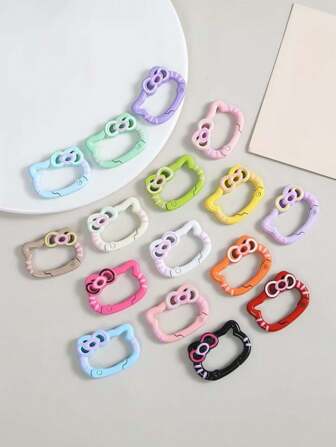 Sanrio 1 件 Hello Kitty 合金彩绘弹簧扣，可爱卡通开花朵弹簧环首饰，钥匙扣 DIY 配件连接扣，很棒的生日礼物、毕业礼物、节日礼物、纪念礼物、派对礼品袋、房间装饰、包、化妆包、化妆盒、旅行、化妆包、旅行必需品、收纳袋、存储、旅行必需品、化妆品收纳袋、化妆包、化妆品收纳袋、收纳袋、洗漱包、桌面收纳袋、化妆包、化妆收纳袋、化妆配件、化妆包、化妆包、珠宝盒、小袋、化妆刷架、刷子架、香水收纳袋、小袋